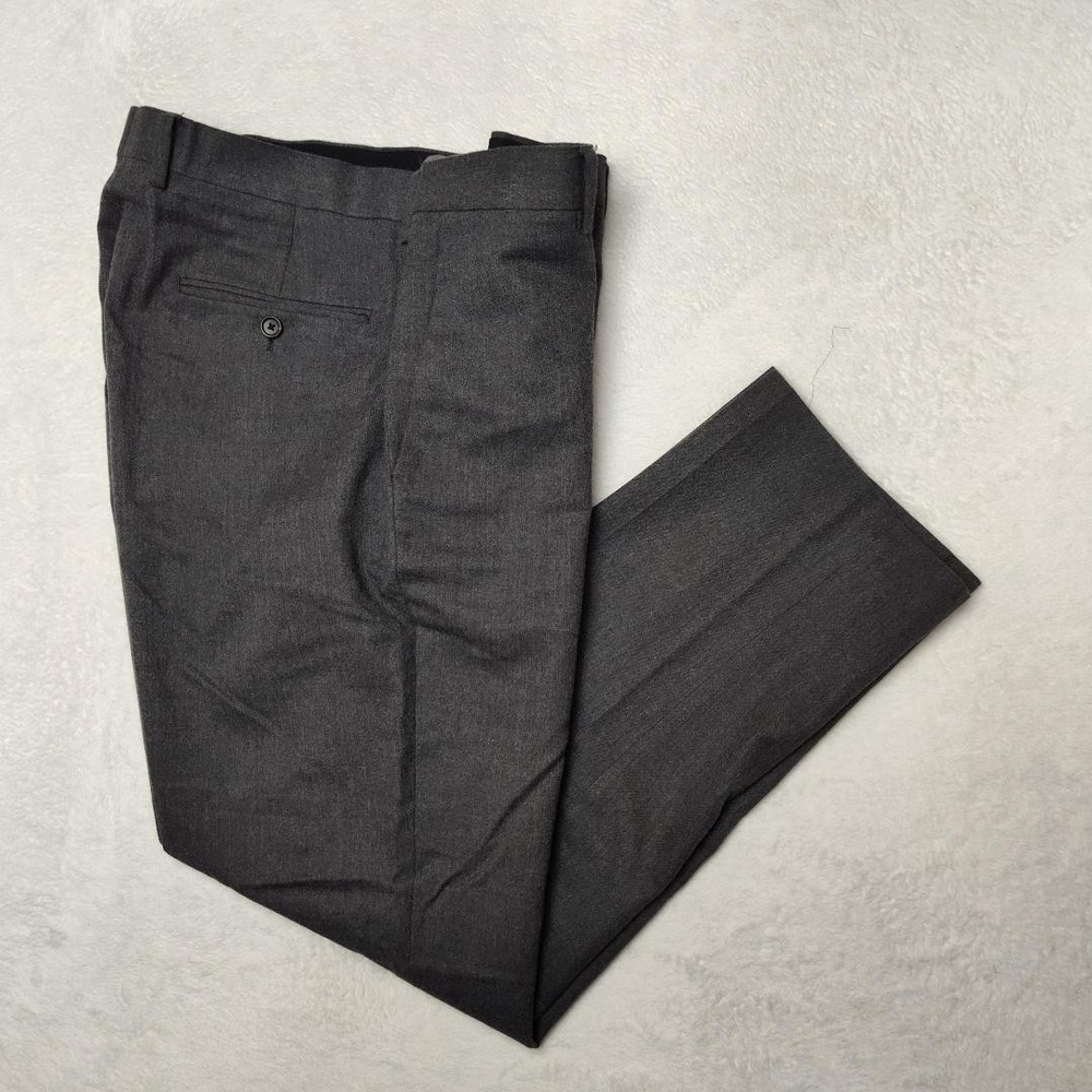 J.CREW Pants Mens 34x30 Gray Ludlow Classic Cotton Wool 2 Piece Flat Front